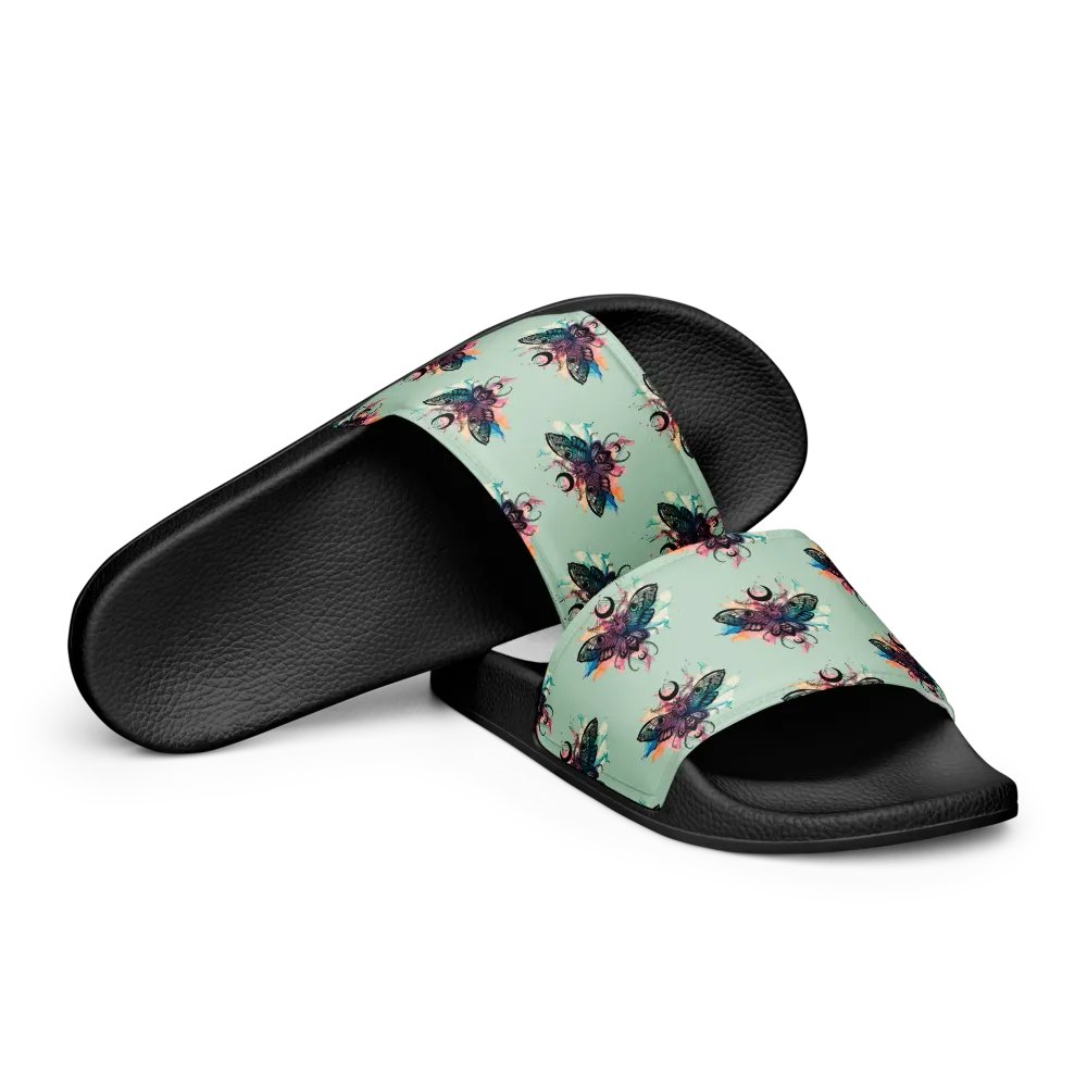 Skull Moth Comfort Women's Slides product image (9)