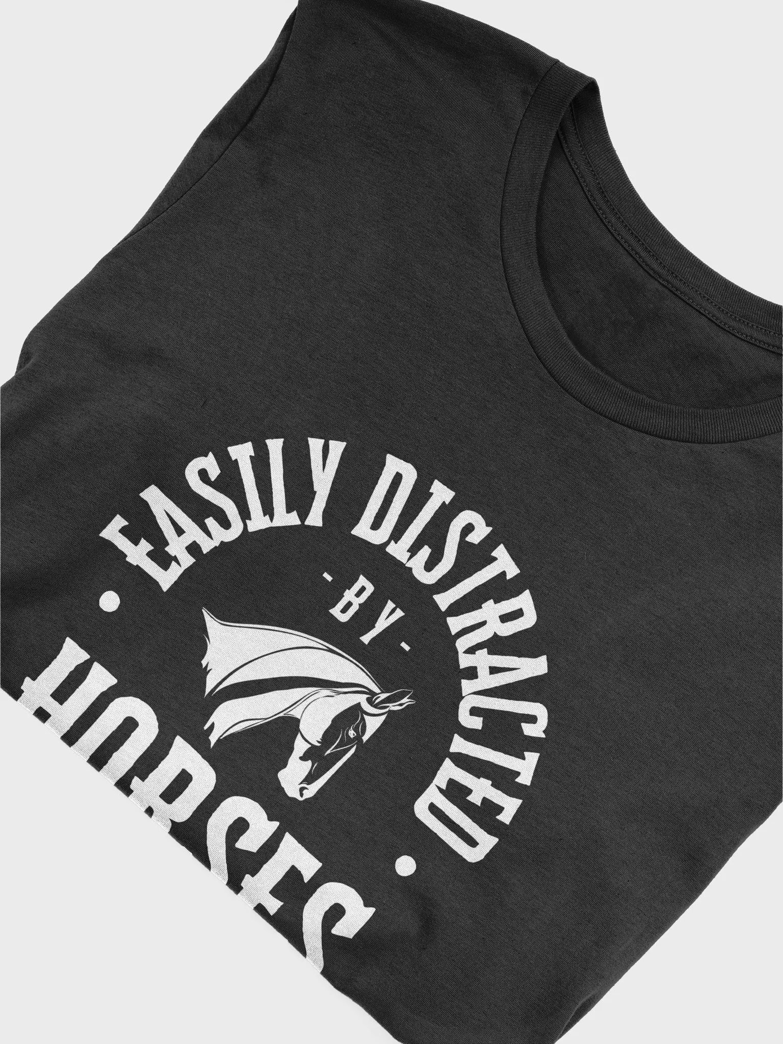 Easily Distracted Black & White Tee product image (5)