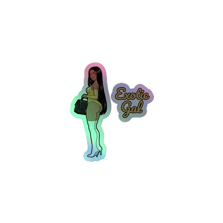 Exotic Gal Holographic Sticker product image (1)