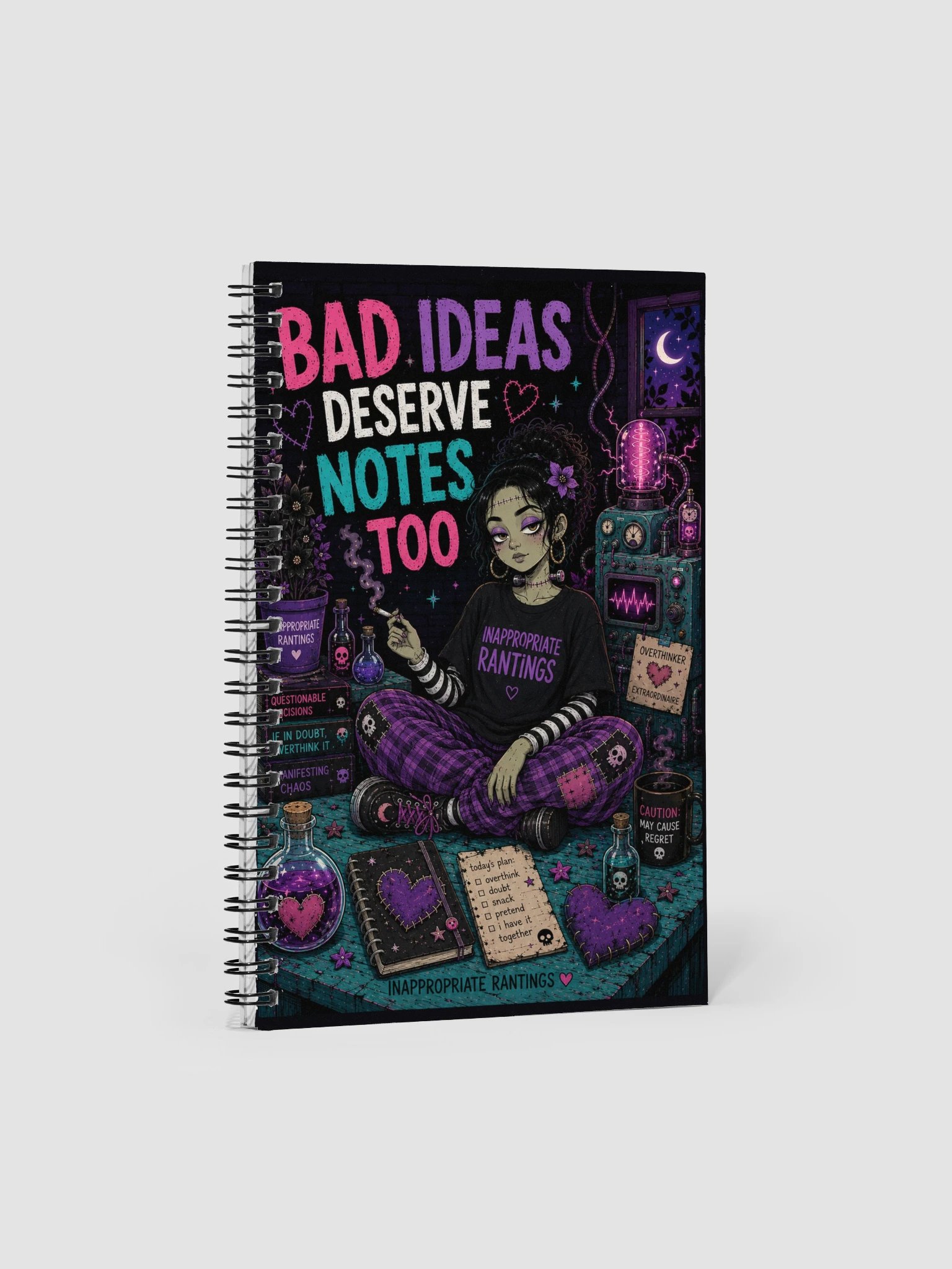 Bad Ideas Deserve Notes Too Spiral Notebook product image (1)