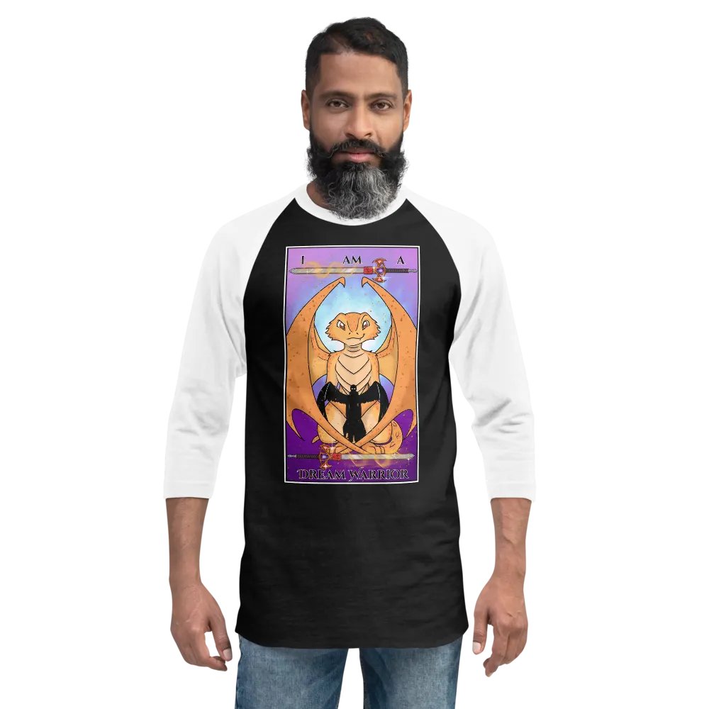 Day of the Dragon "Strength" Tarot Card Baseball Long Sleeve Shirt product image (6)