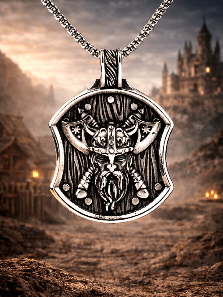 The Armored Kingdom Shield Breaker Viking Warrior Necklace product image (1)