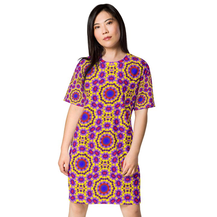 Floral Mosaic T Shirt Dress product image (1)