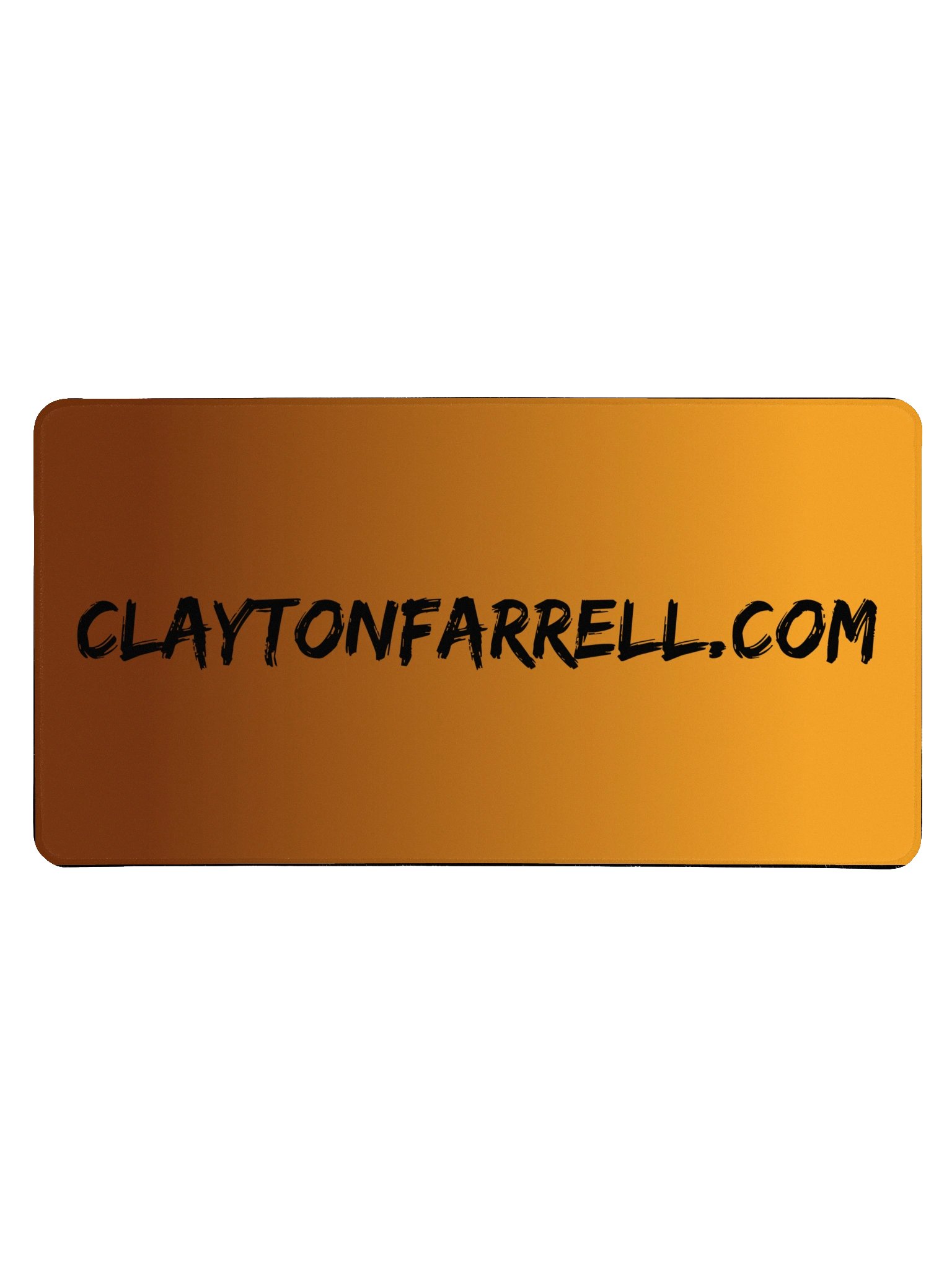CLAYTONFARRELL.COM Orange Gradient Desk Mat product image (1)