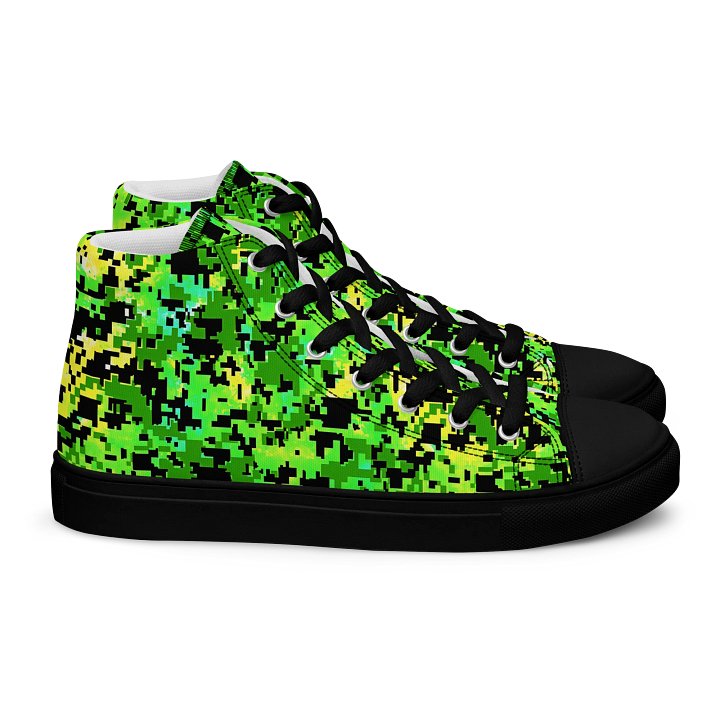 Pixelated Jungle Men's High Tops product image (2)