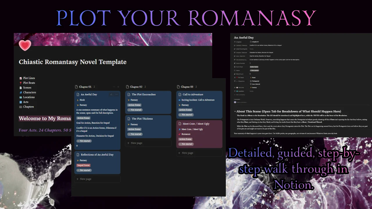 Romantasy Novel Outlining Templates product image (3)