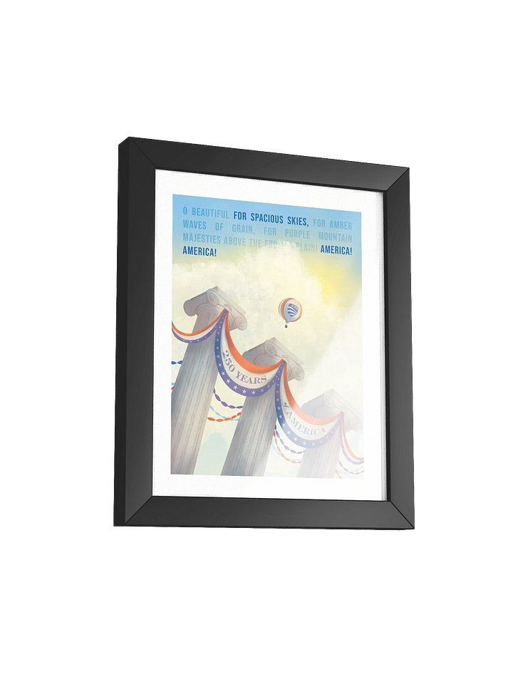 250 Years Illustration — Framed Print product image (2)