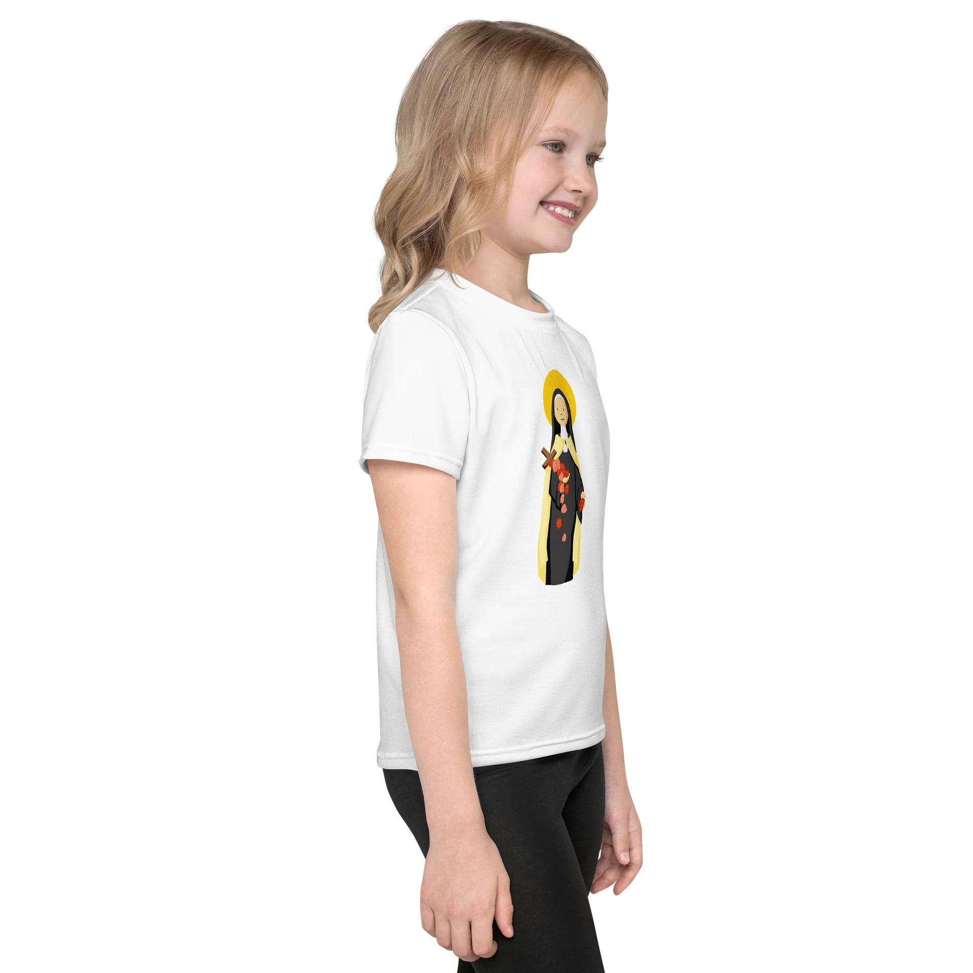 St. Therese of Lisieux - Kids Crew Neck T-shirt - Special Fourthwall Launch Edition product image (4)