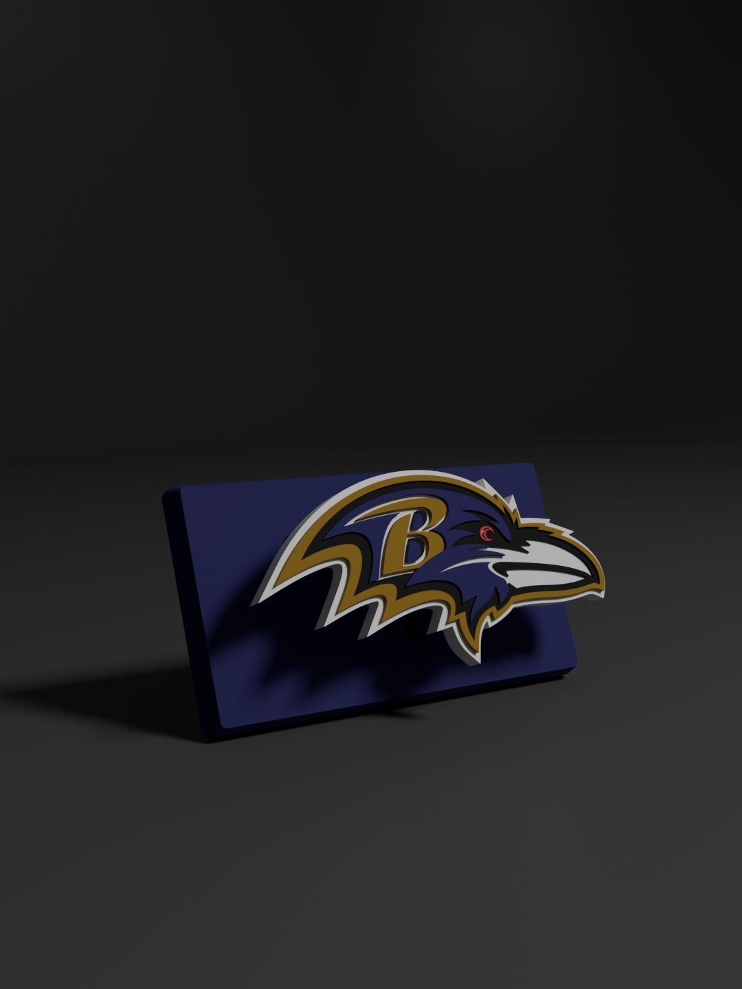 Baltimore Ravens 3D Printed Floating Logo Sign (Digital File Only) product image (1)