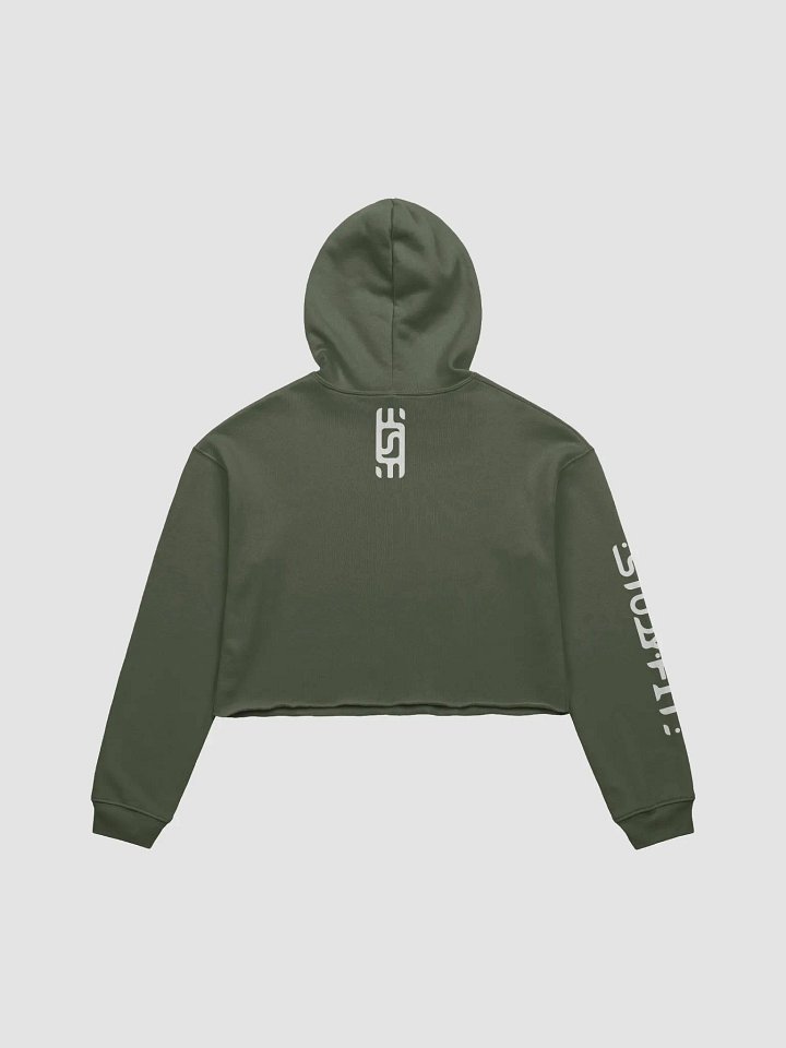 Abstract Monochrome Crop Hoodie product image (2)