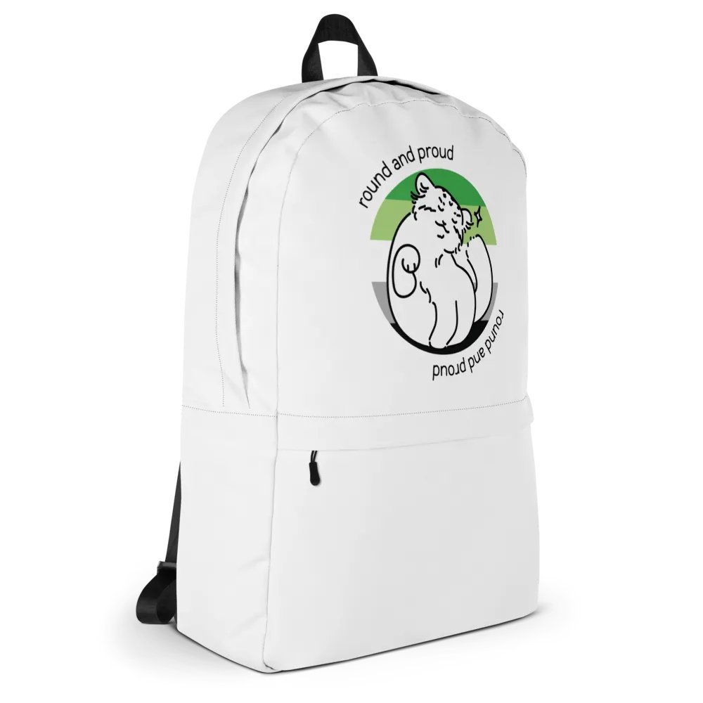 Round and Proud Manul Aromantic Version - Backpack product image (4)