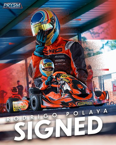 ‼️BREAKING NEWS‼️
.
.
Rodrigo Polaya is PRYSM Motorsports second officially signed driver for the PMKP (PRYSM Motorsport Kart...
