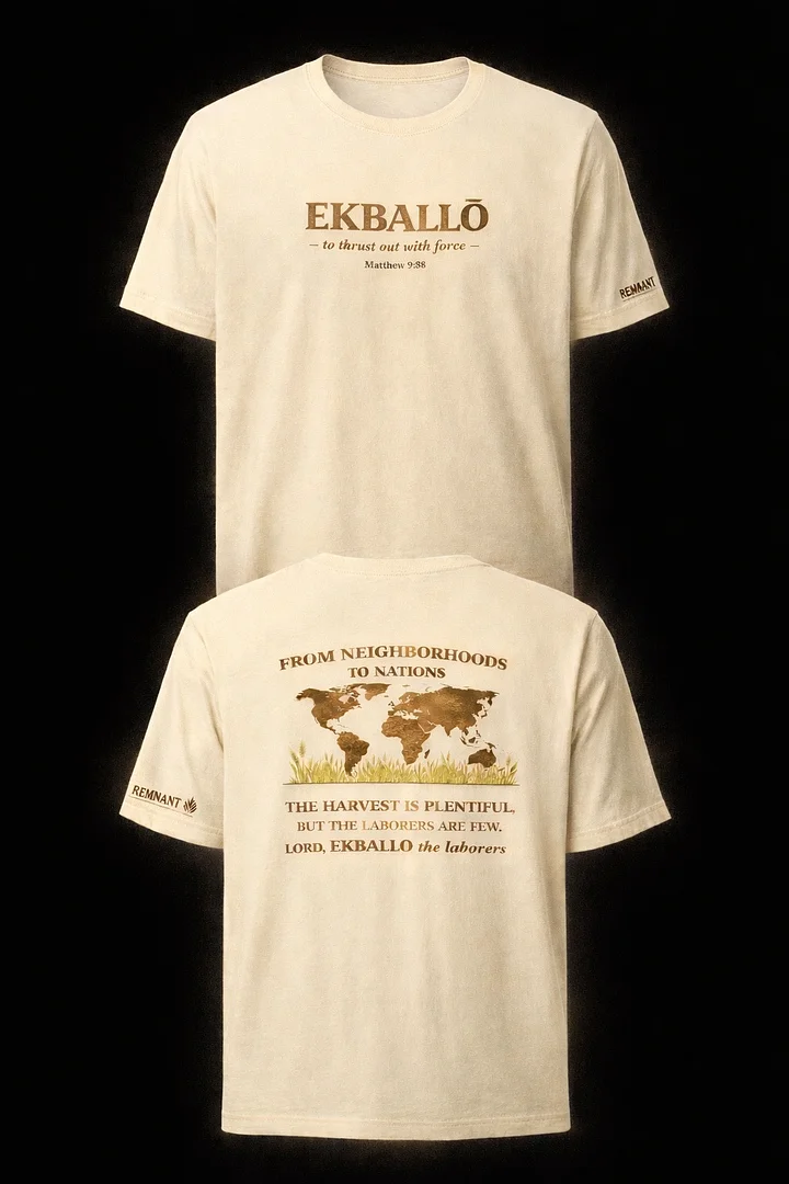 Ekballō - The Harvest is Plentiful Tee (Front and Back) product image (1)