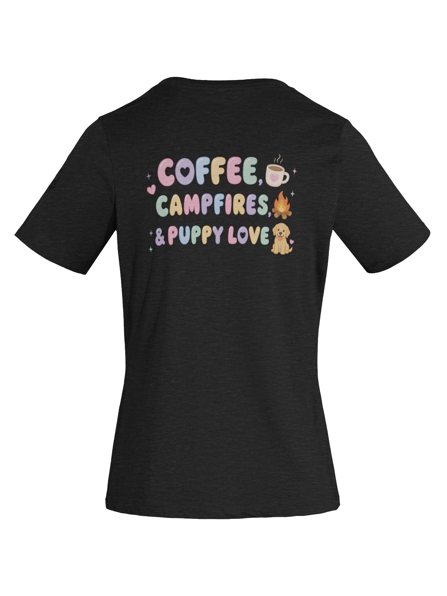 Coffee, Campfires & Dog Mom Things V-Neck Tee 🐾☕🏕️ product image (6)