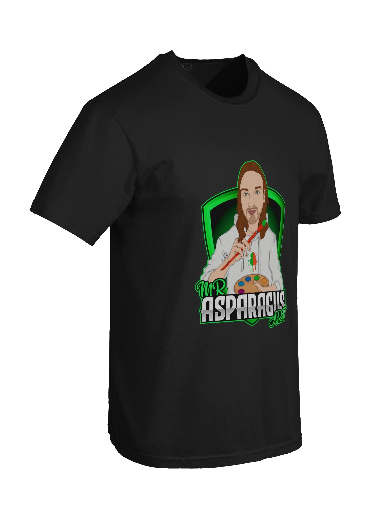 Mr. Asparagus Artistic Splatter Comfort Logo T-Shirt product image (38)