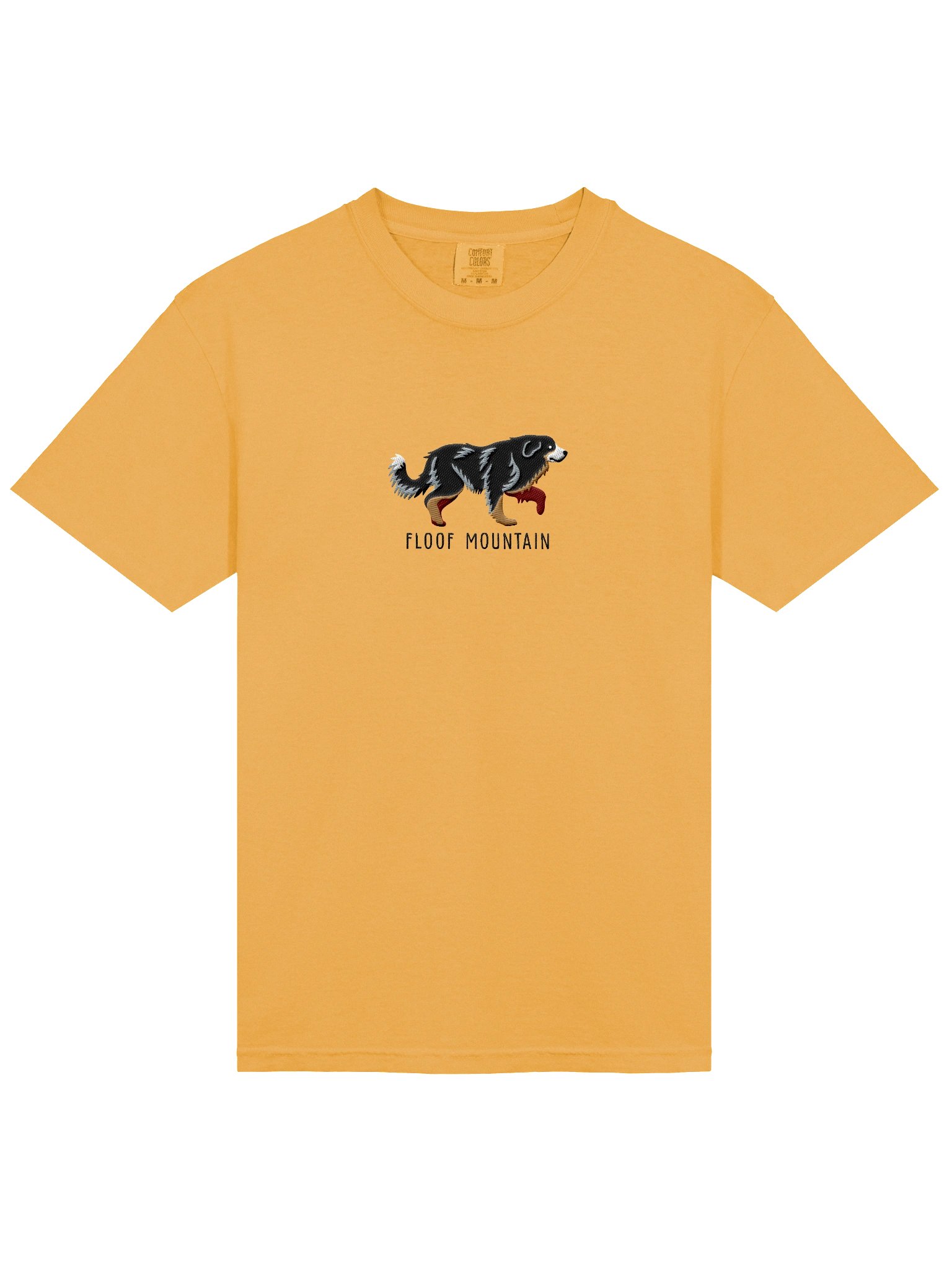 Floof Mountain T-Shirt(Embroidered) of a Great Pyrenees(Black & Tan) product image (6)