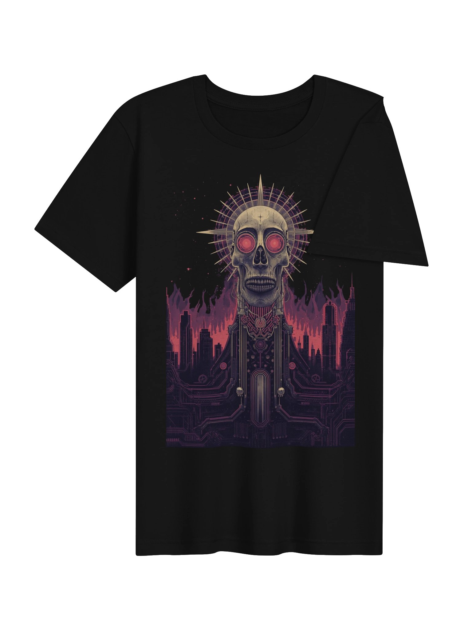 Dystopian Skull Nebula Lightweight T-Shirt product image (7)