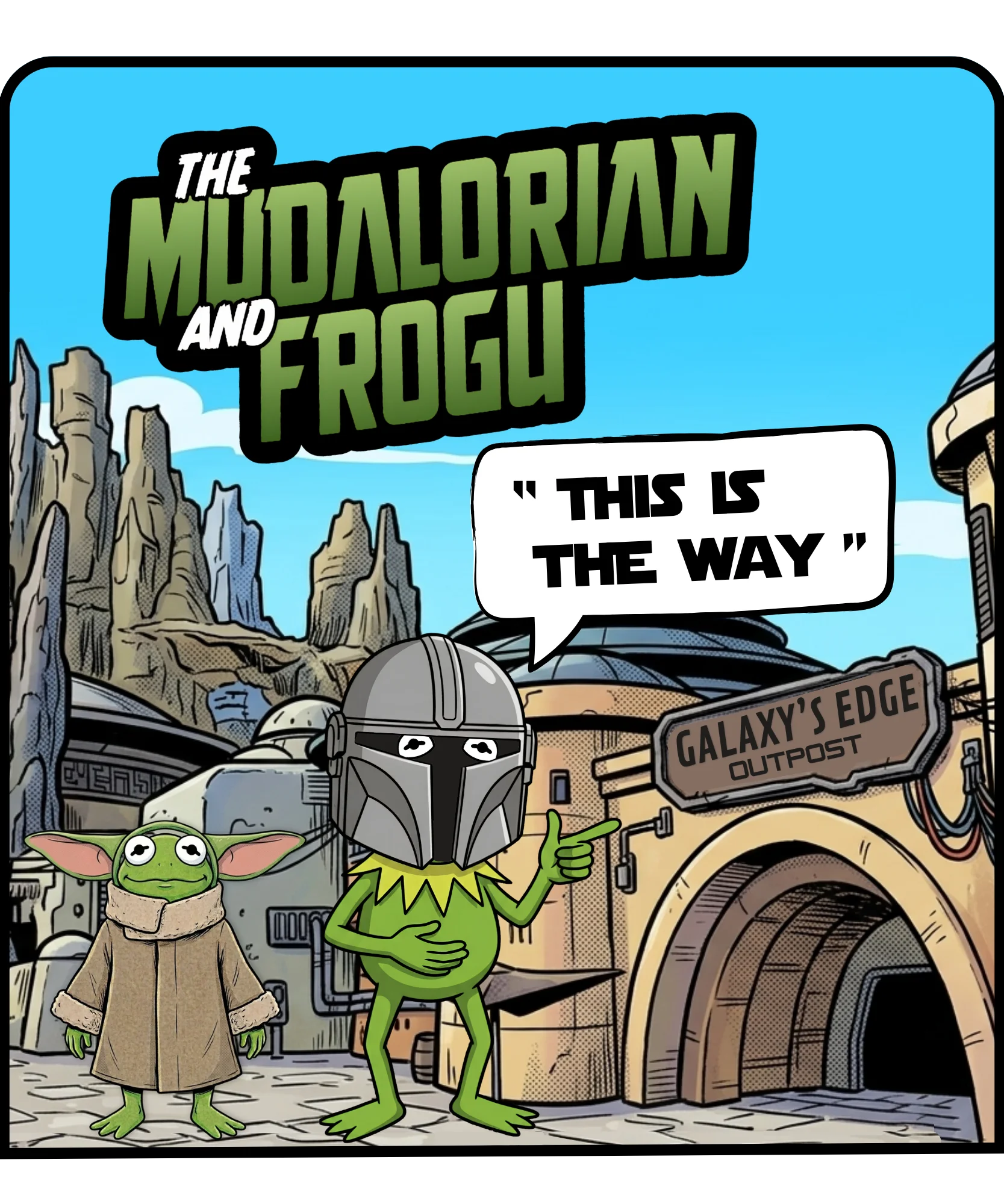 THE MUDALORIAN AND FROGU - TEE product image (31)