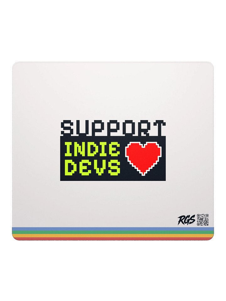 Support Indie Devs Mouse Pad – Gaming Desk Mat product image (2)