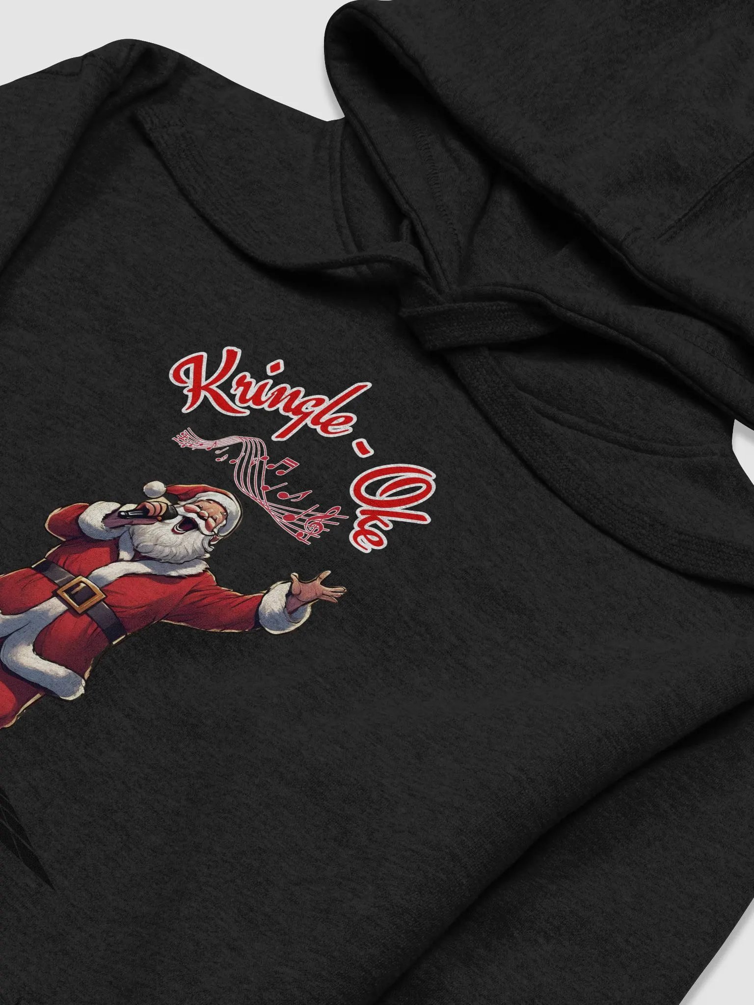 Kringle - Oke, Karaoke Singing Santa - Christmas Hoodie product image (13)
