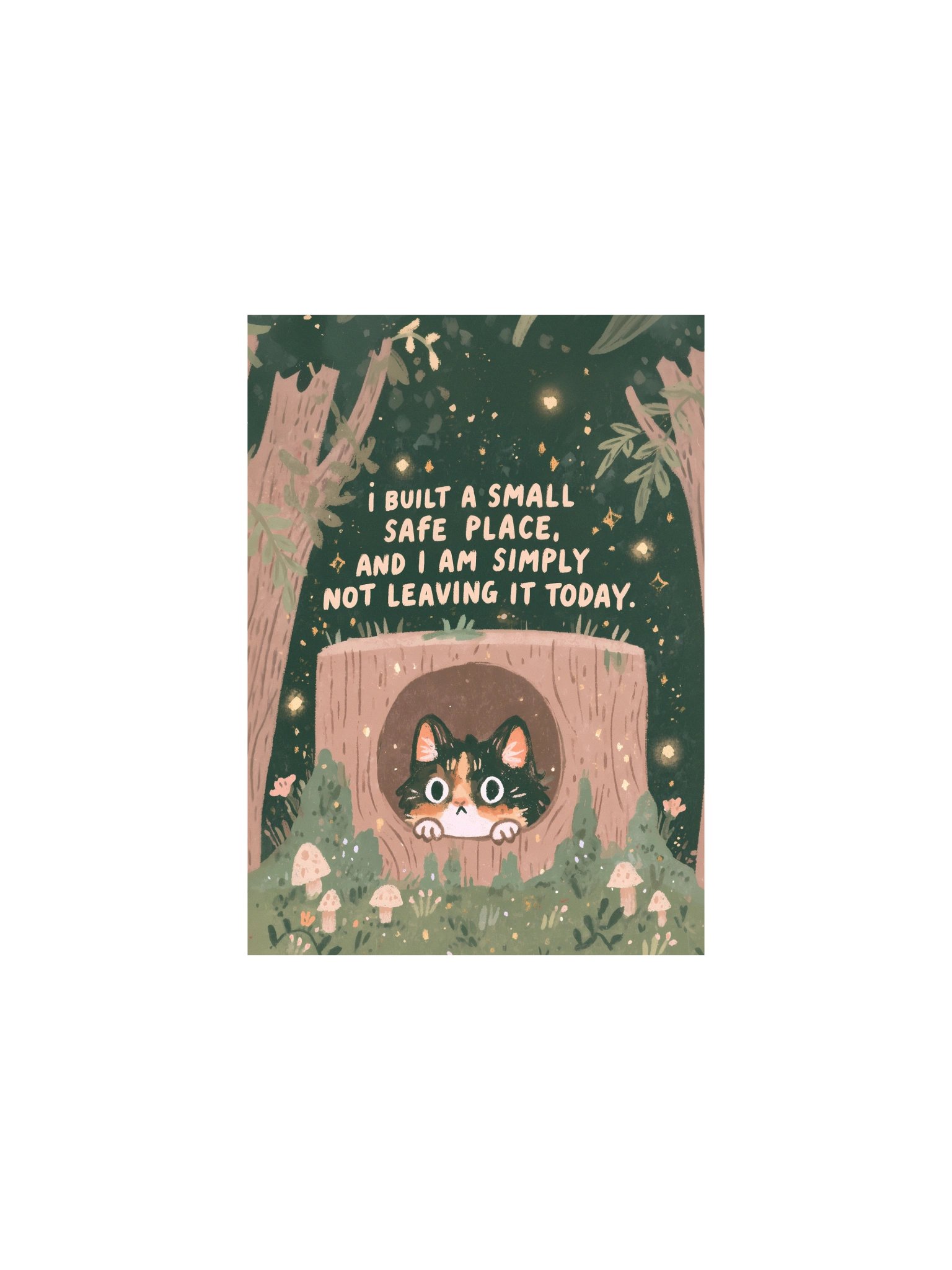 Safe Place Cat Forest Poster product image (8)