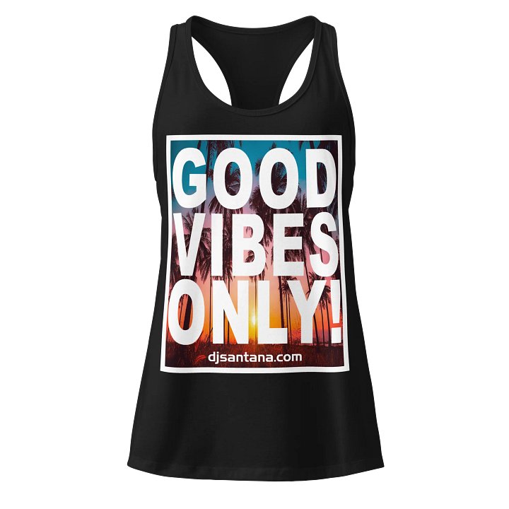 Ladies Good Vibes Only Racerback product image (1)