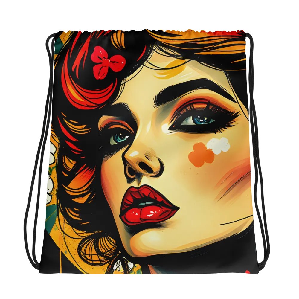 Floral Muse Drawstring Bag product image (1)