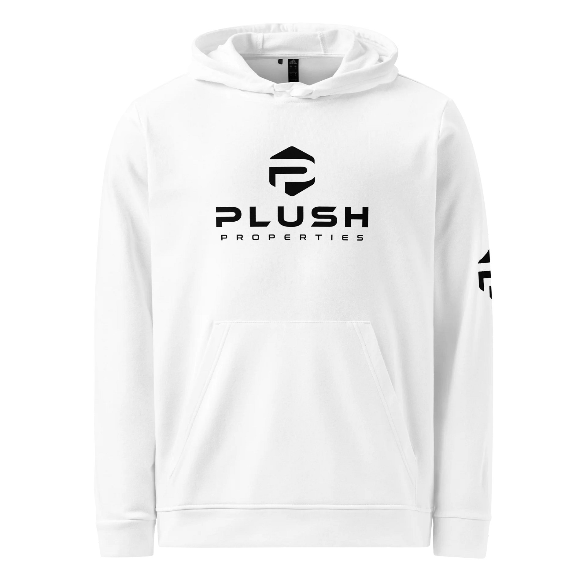 Plush Fleece Hoodie by Adidas White/Gray product image (5)