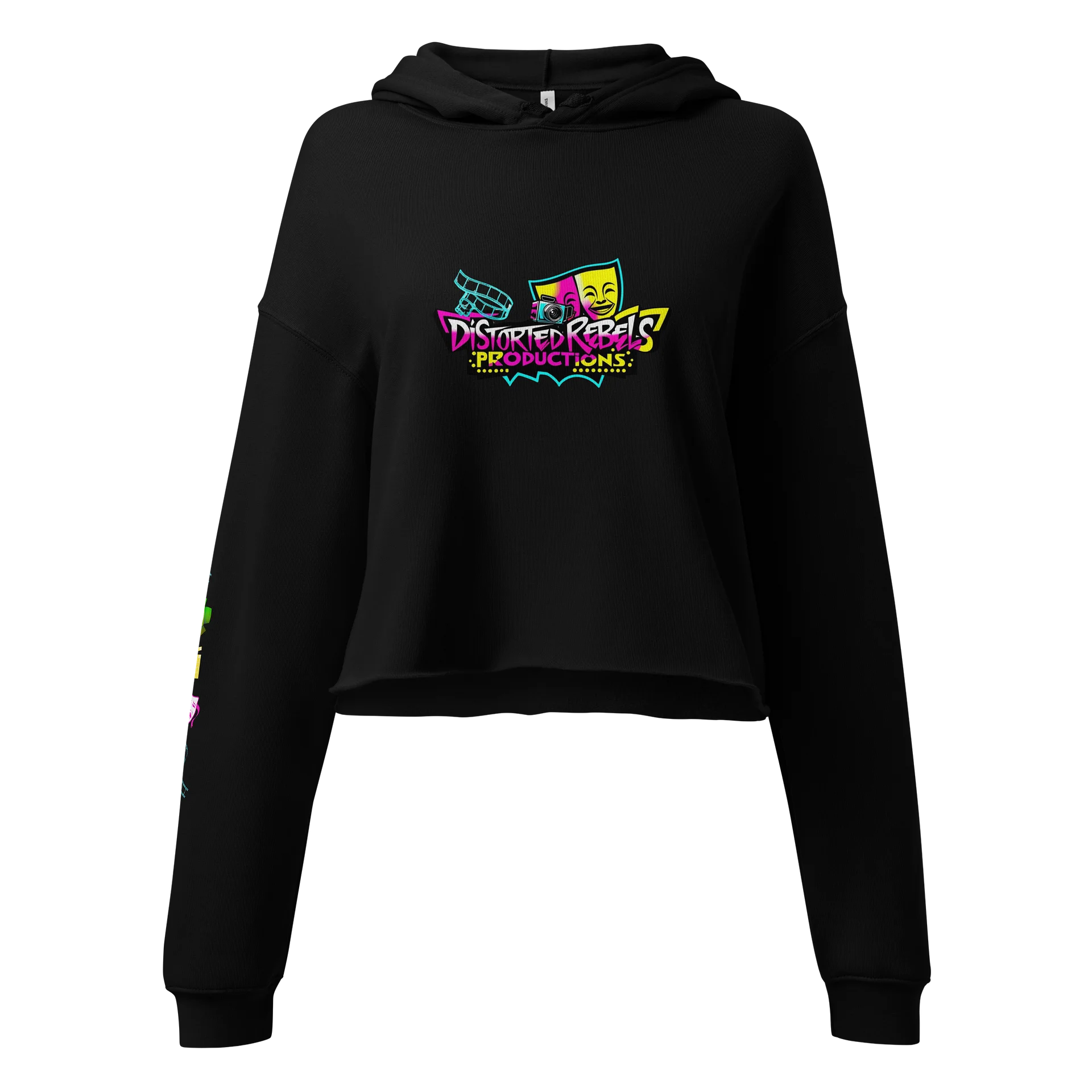 Distorted Rebels Crop Hoodie product image (1)