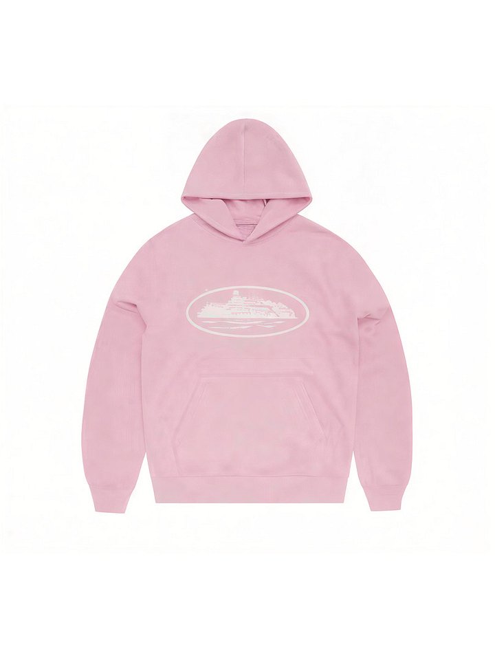 Corteiz Alcatraz Hoodie Baby Pink product image (1)