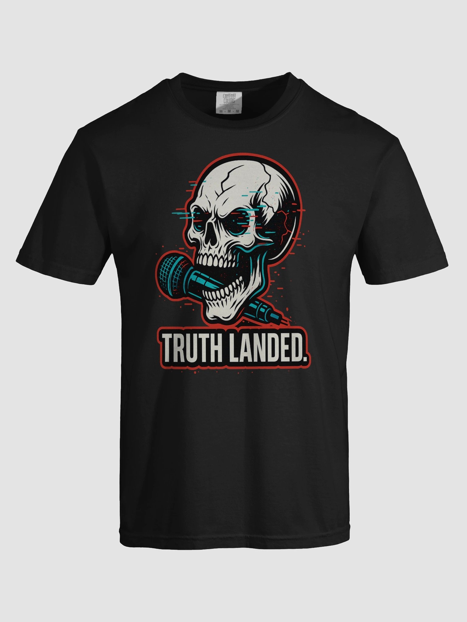 TRUTH LANDED – Glitch Skull Mic Tee product image (7)