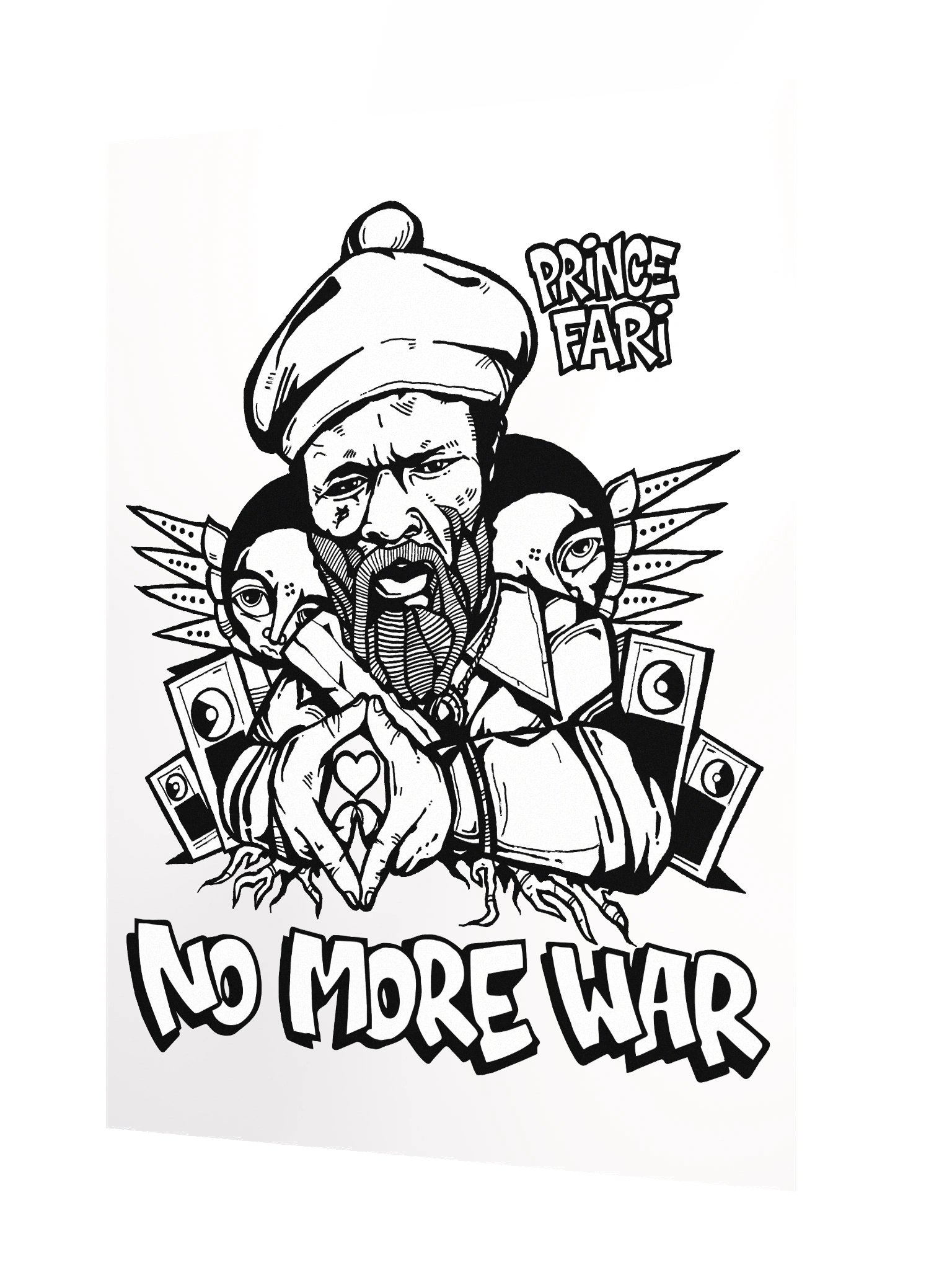 Prince Far I Poster by RasTerms37 (Black White) product image (2)