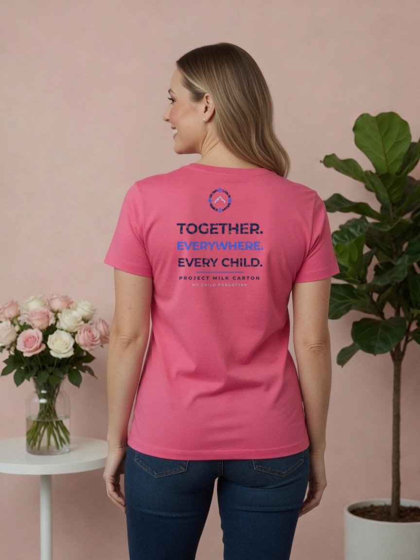 Project Milk Carton Women's Fitted Tee, Front and Back, Light product image (2)