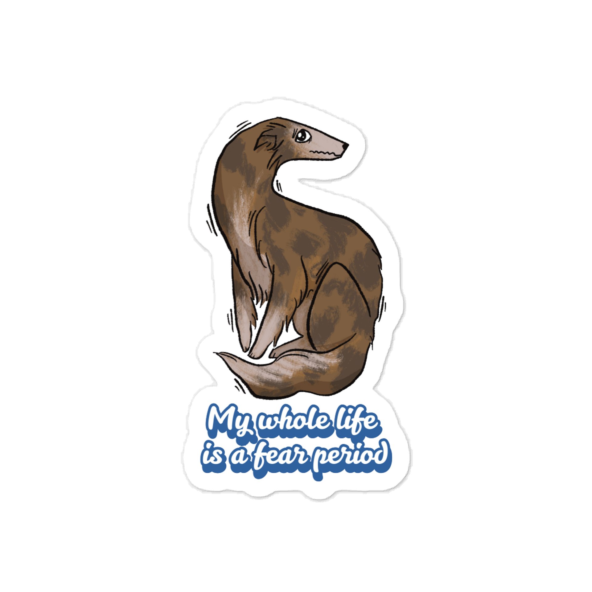 Fear Period Sticker - Brindle product image (1)