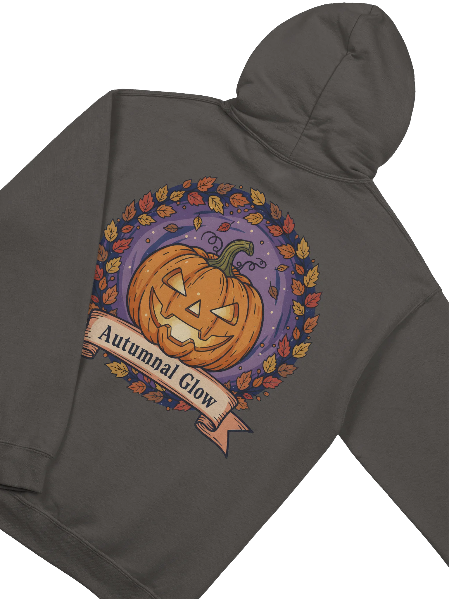 Autumnal Glow Halloween Hoodie – Cozy Pumpkin Jack-O'-Lantern Sweatshirt for Spooky Season product image (46)