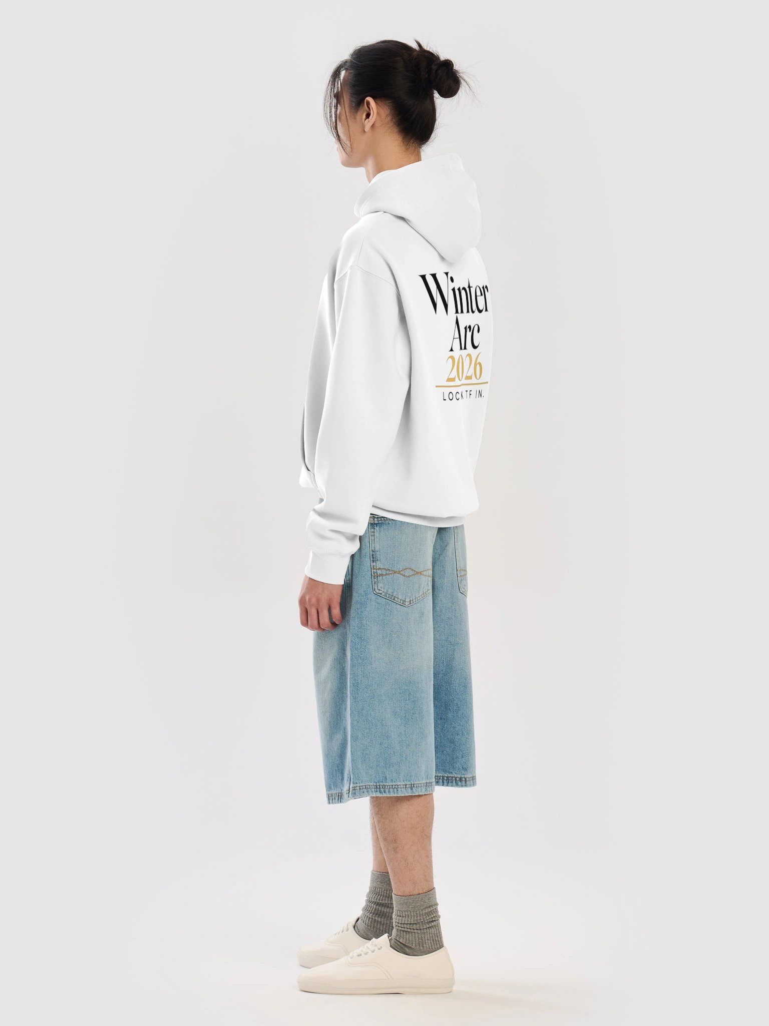 WINTER ARC 2026 • The Lock-In Hoodie | White product image (8)