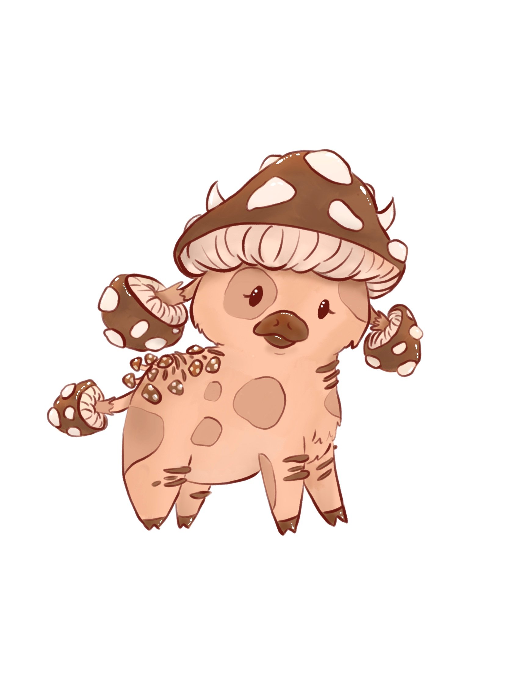 Mooshroom cow sticker product image (1)