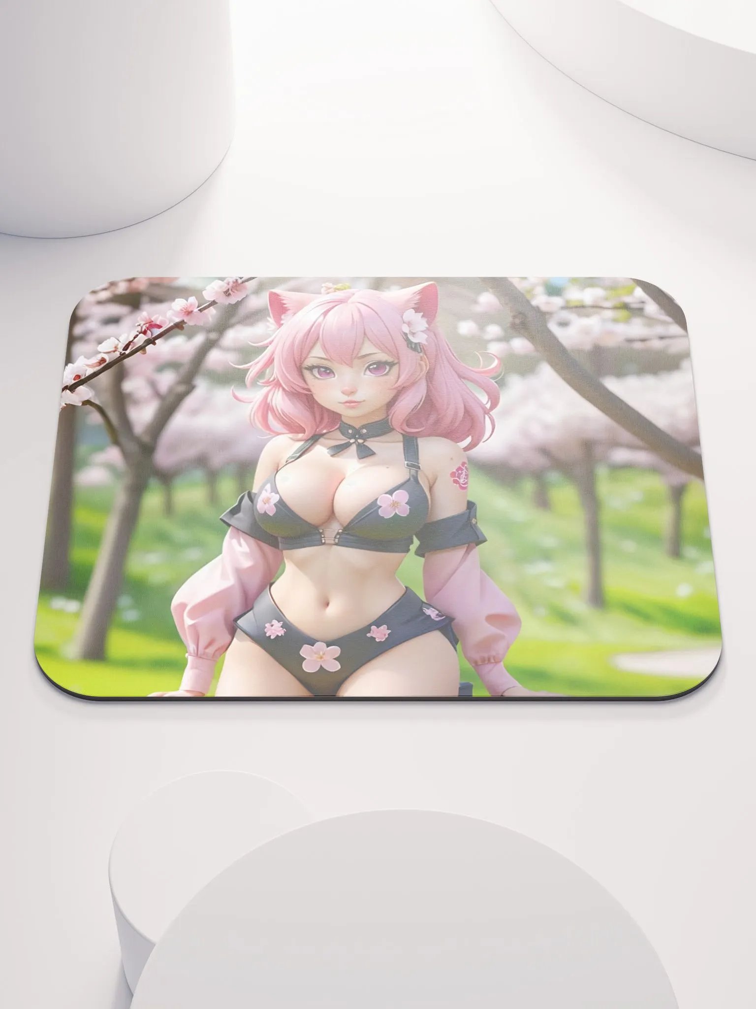 Cherry Blossom All-Over Mouse Pad product image (2)