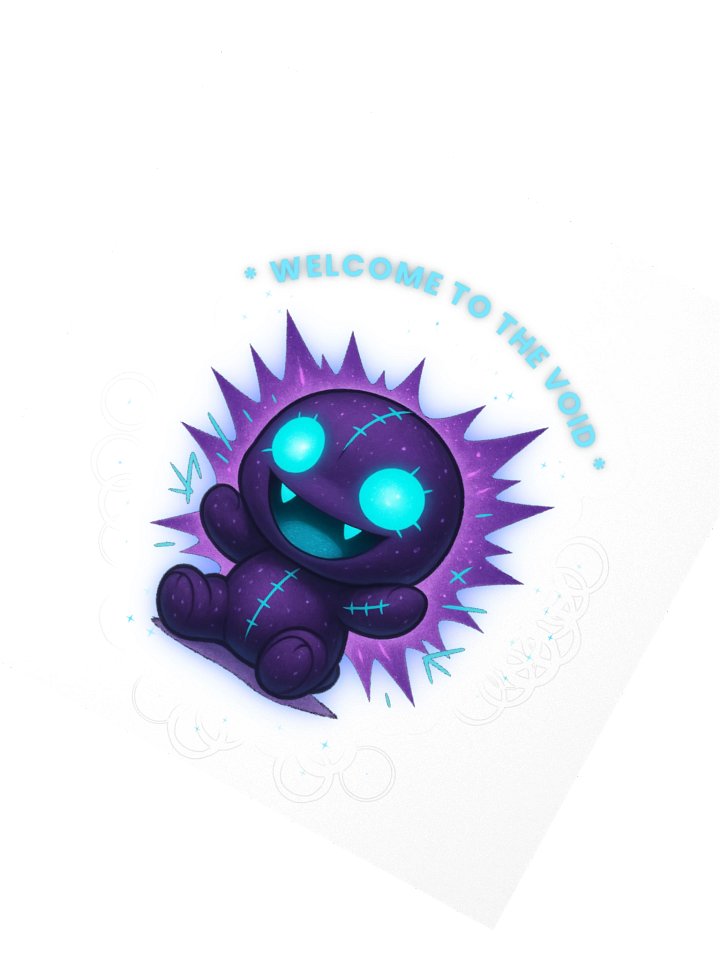Welcome to the Void Mascot — Kiss‑Cut Sticker product image (6)