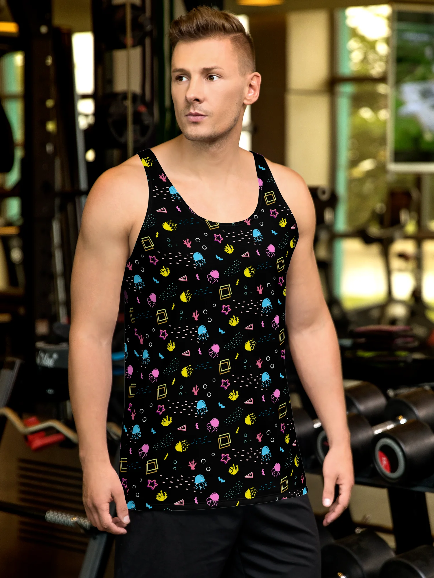 Shifty Seas black pattern tank top product image (1)