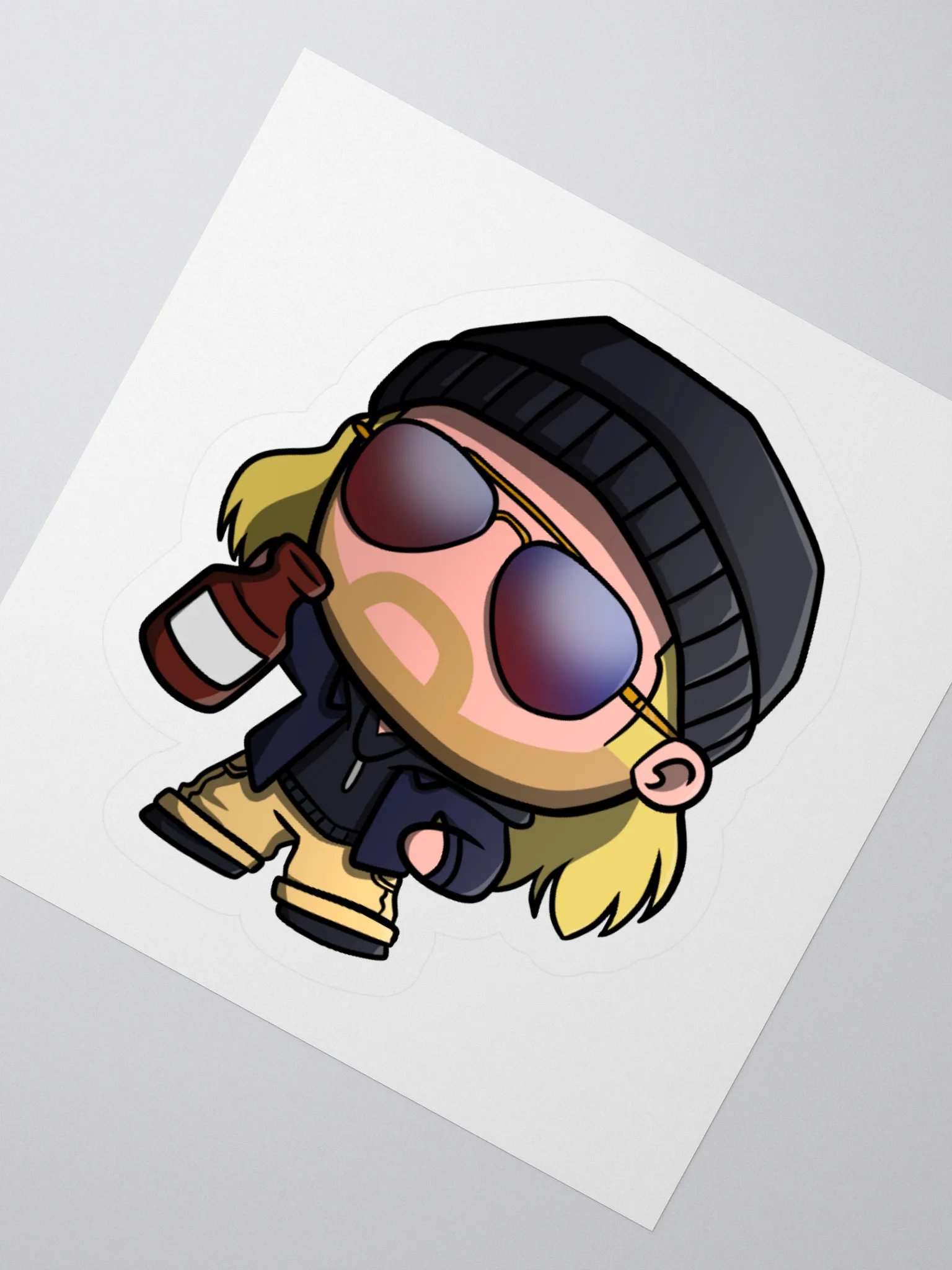 Teddy Booker Chibi Sticker product image (5)