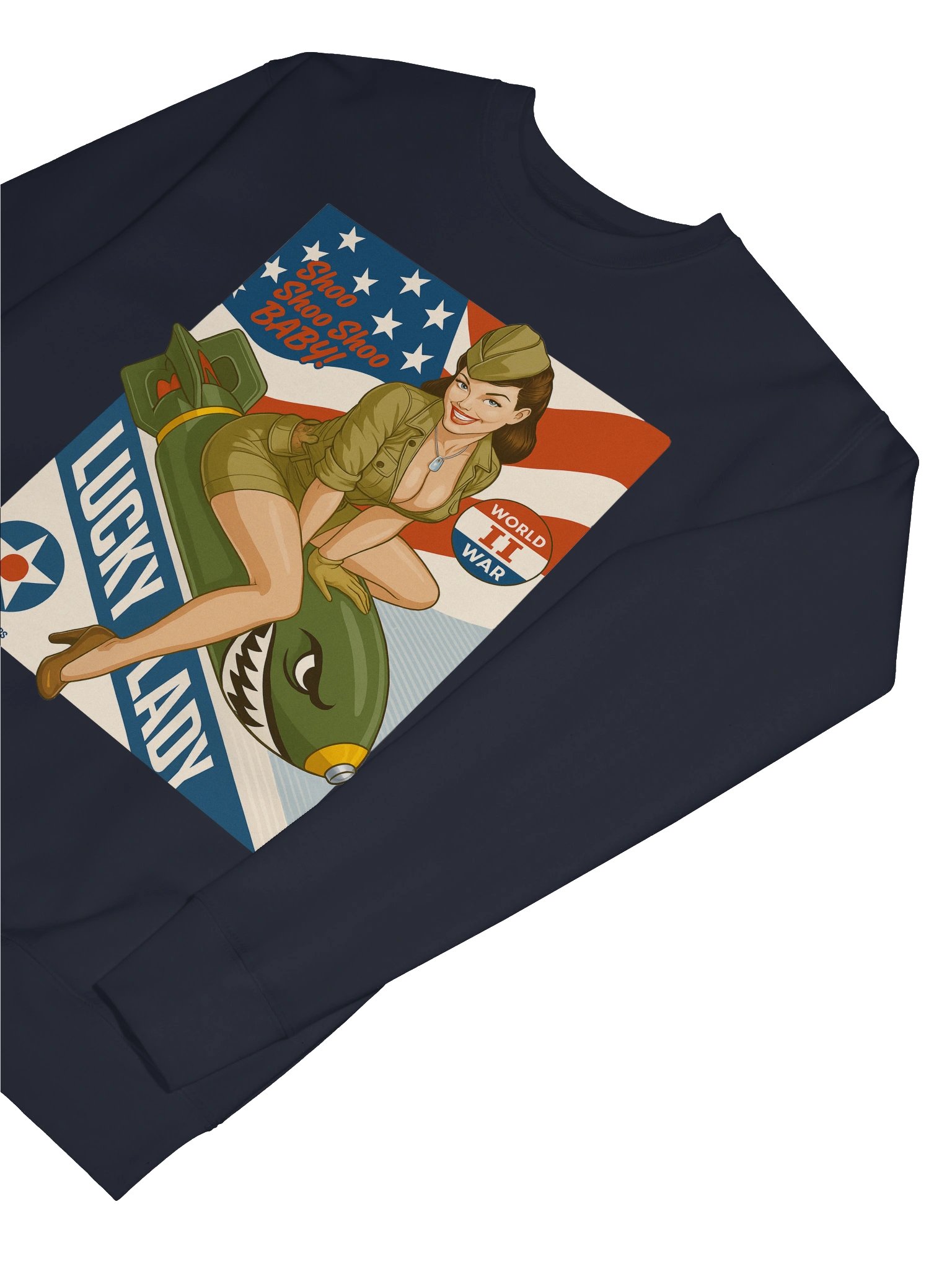 Retro Pin-Up ‘Lucky Lady’ US Army Air Corps Sweater product image (77)
