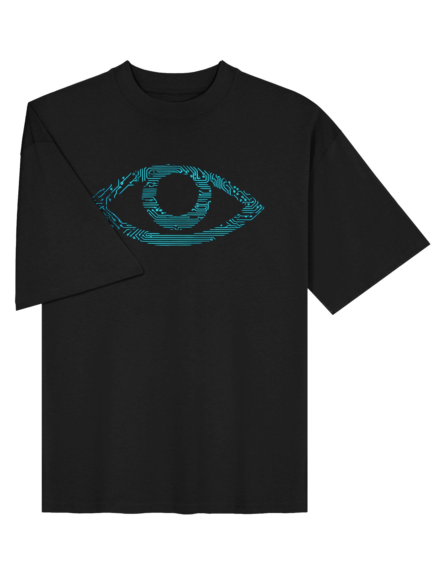 Blue Circuit Eye Oversized Tee product image (3)
