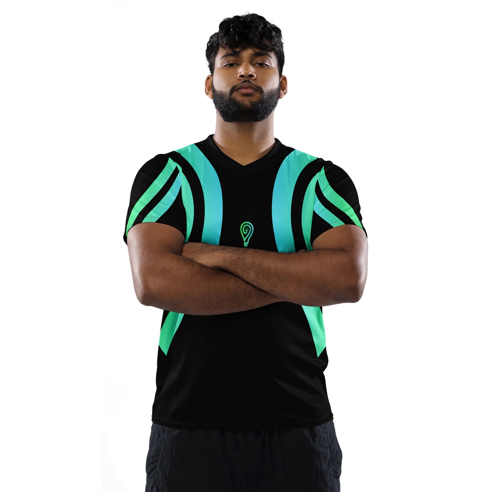 Lumia Stream Sports Jersey Green Black product image (2)