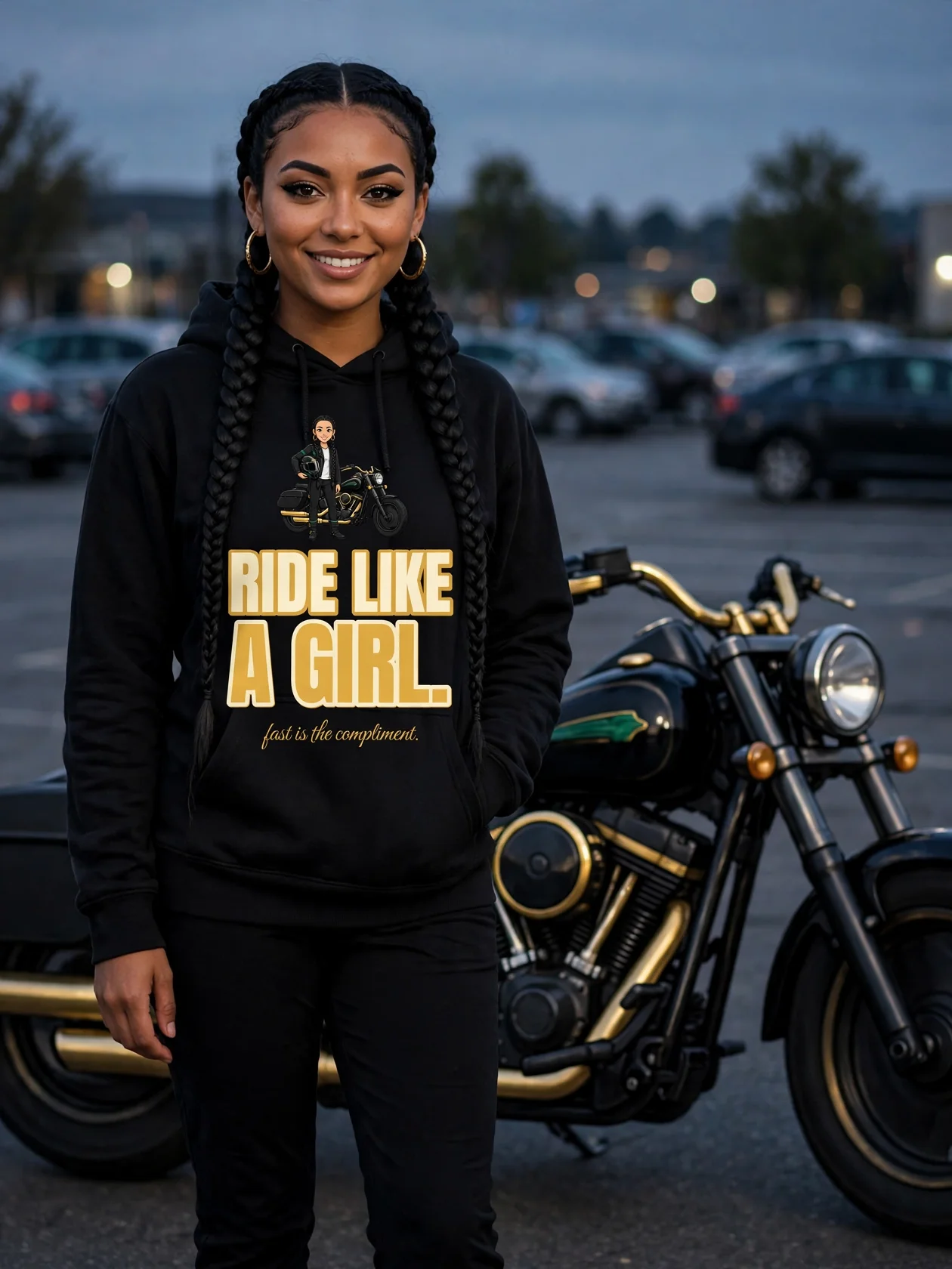 Ride Like a Girl Hoodie product image (89)