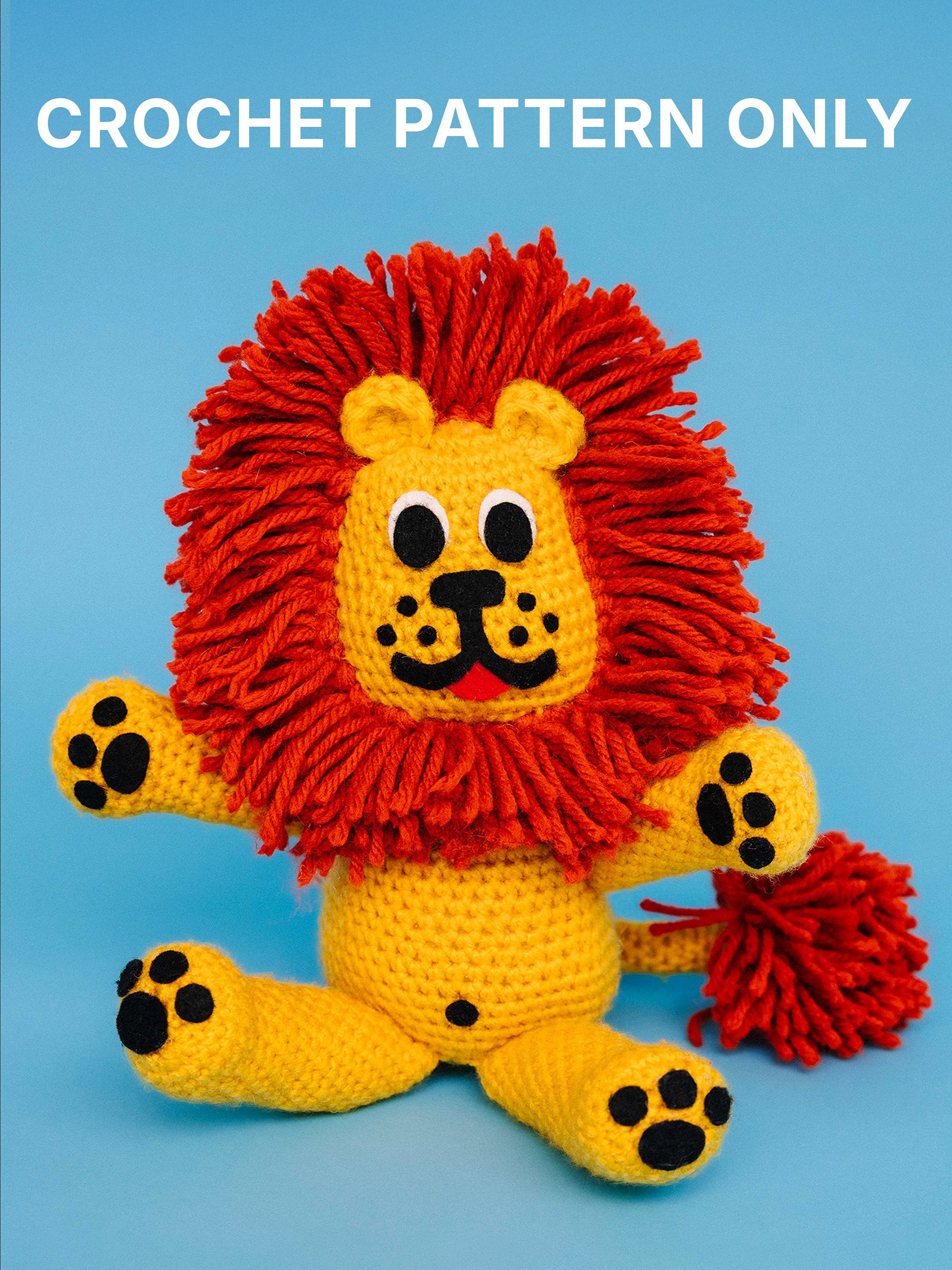 Vintage Lion Crochet Pattern product image (1)