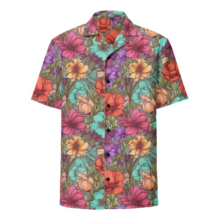 Rich Floral Pattern-Seamless Detailed Design Hawaiian Shirt product image (1)