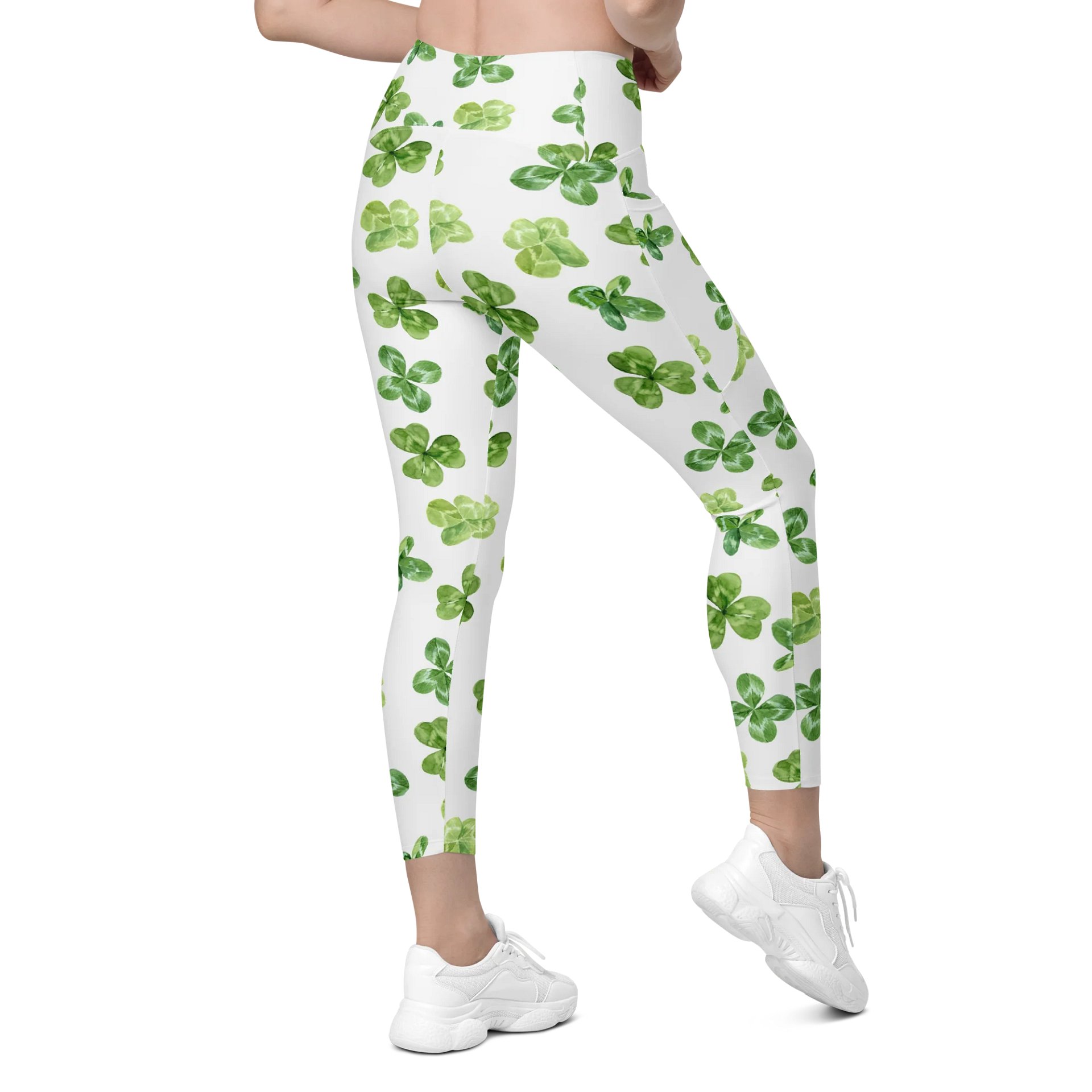 Barry Grady 'Lucky Clover' All-Over Leggings with Pockets product image (9)