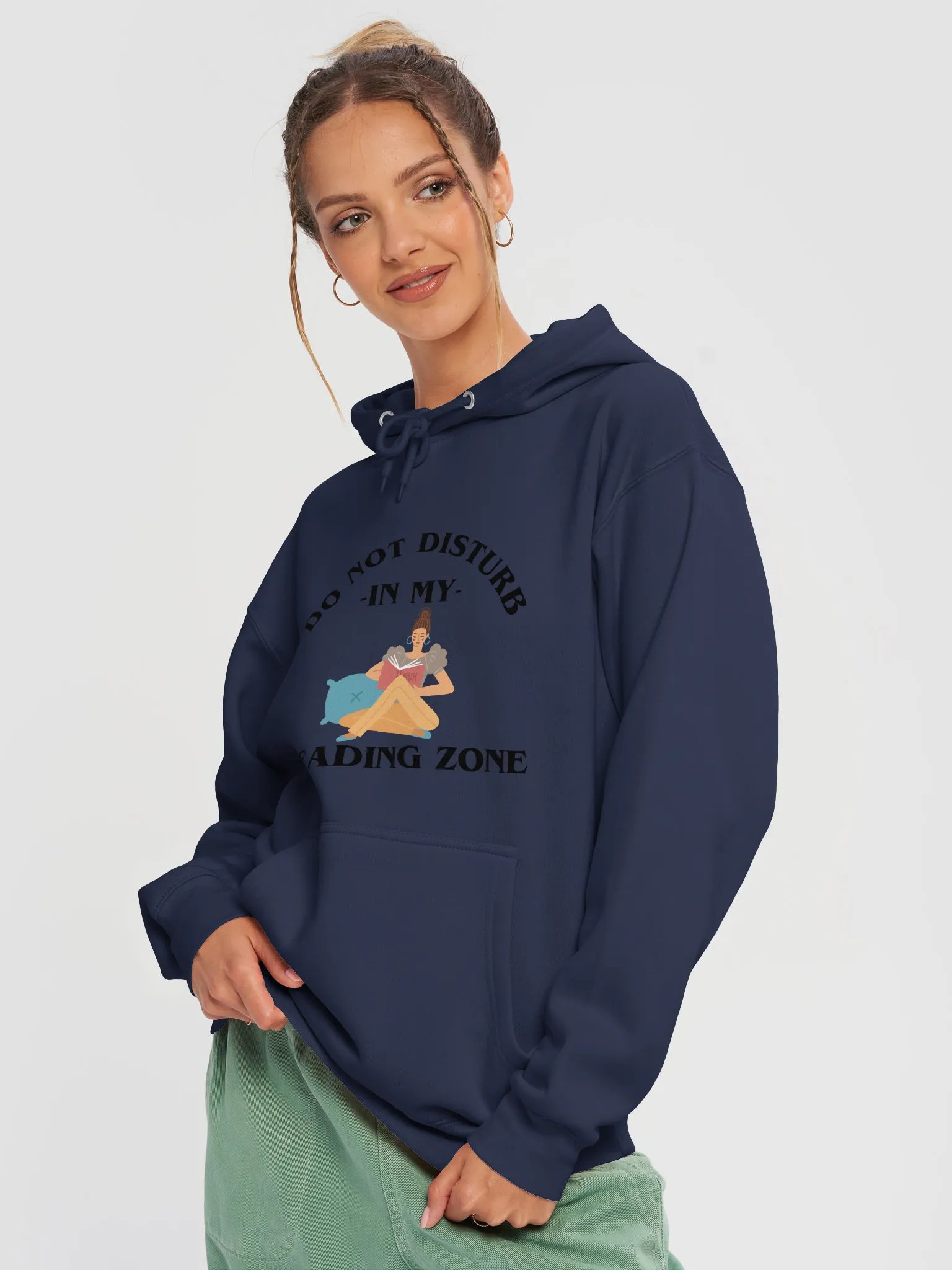 Do Not Disturb: My Reading Zone Hoodie product image (3)