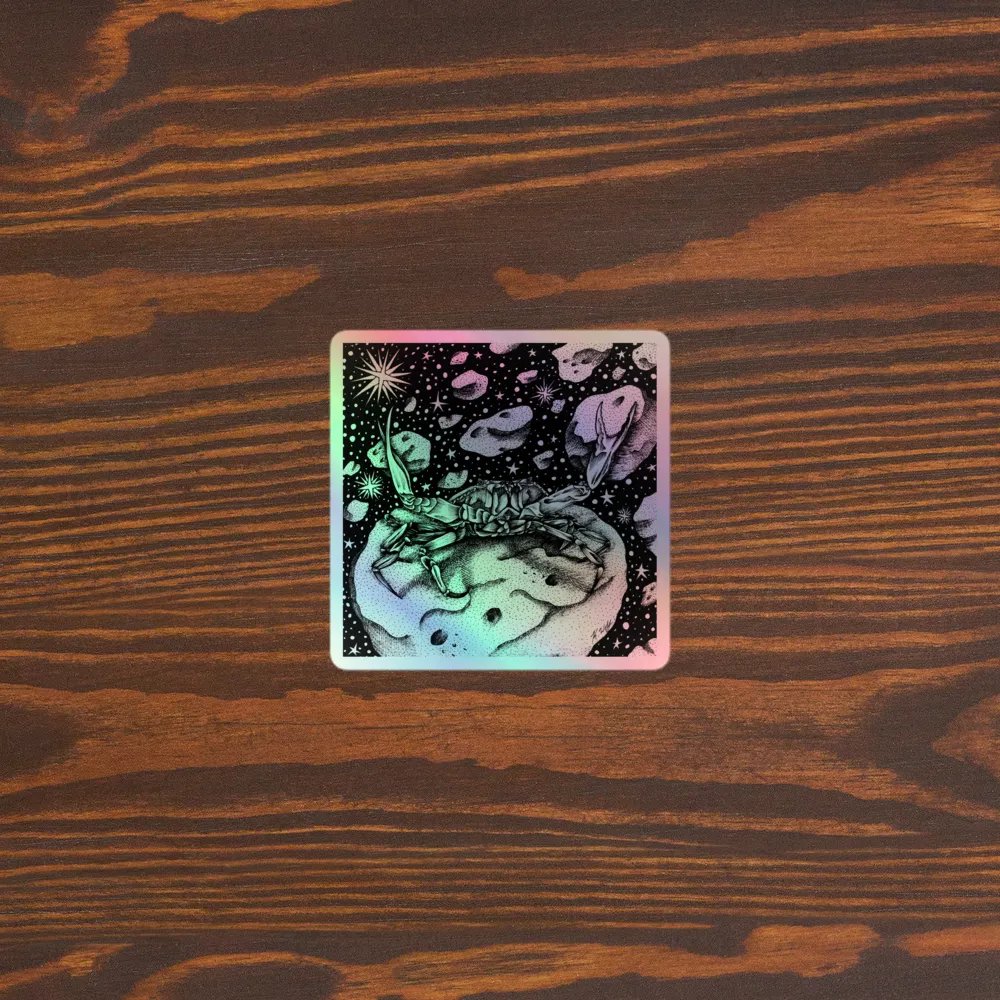 Cancer Zodiac, Holographic Sticker Sheet product image (3)